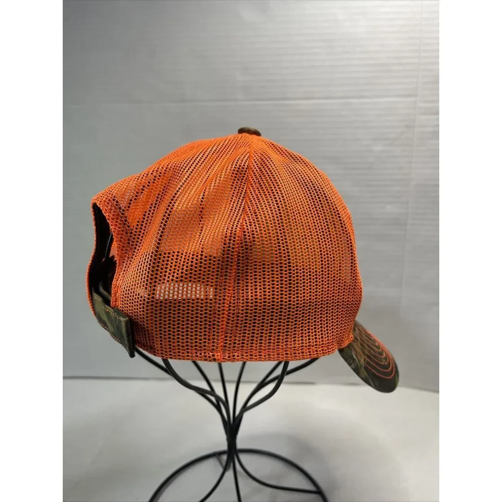 Cap Hat Camo Neon Orange Mesh C&F(bank) Embroidered Adjustable‎
